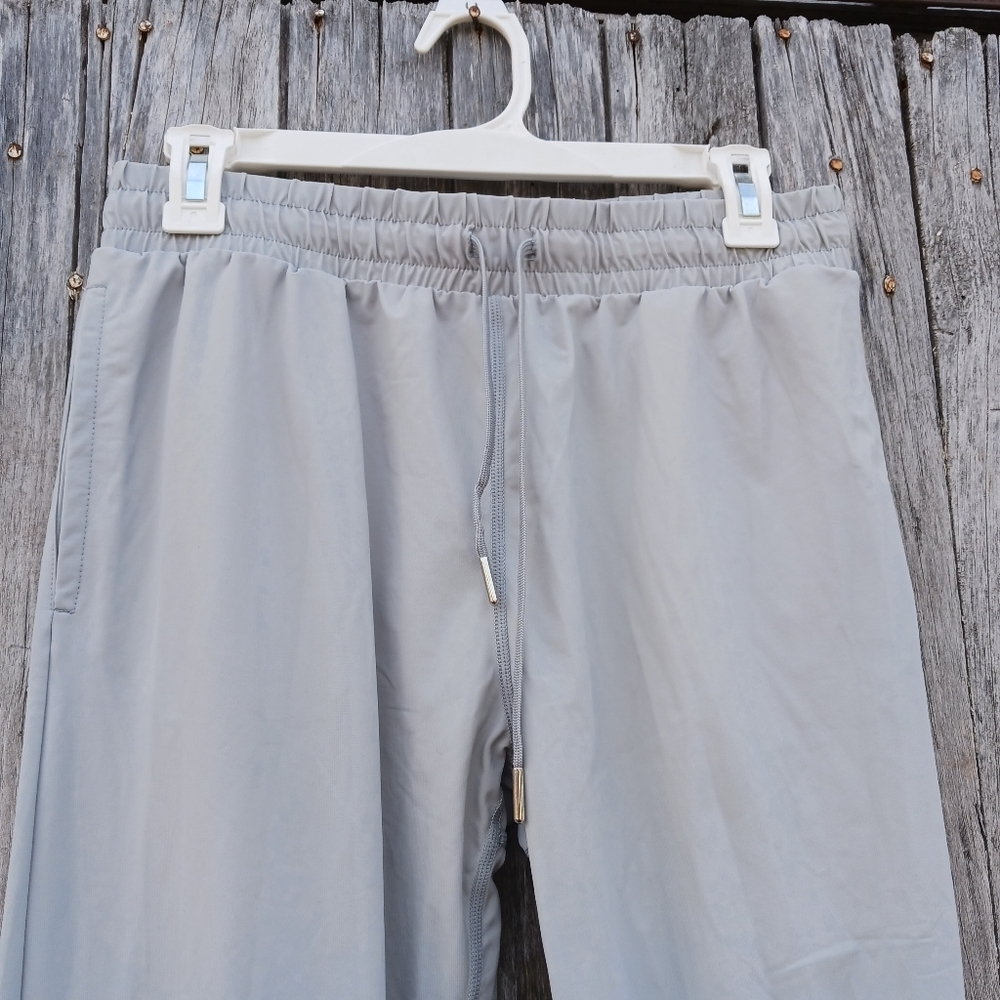 ZYIA Women's Size S Everything Active Elastic Joggers Ankle Zip Light Gray - Picture 3 of 10